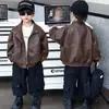 Jaqueta de Outono para Meninos 2026 Primavera/Outono Novo Estilo Moda Coreana Jaqueta Estilosa para Menino