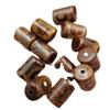 Cuentas de tres ojos esmeriladas, cuentas de barril, cuentas sueltas de jade, ágata, cilindro recto, columna recta, paspartú, accesorios de joyería, cuentas hechas a mano