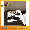 Sandalias Elegantes para Viajar con Tacón Grueso y Plataforma, Punta Cuadrada, para Mujer, Nuevo Estilo Primavera/Verano 2026, Efecto Adelgazante, para Poner y Quitar, Calzado para Exteriores