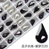 Rhinestone de Vidrio de Alta Calidad YEM-AA 8*13 Girasol Gota de Agua Punta Inferior Rhinestone para Uñas Rhinestone diy Ropa Zapatos Bolsos Accesorios