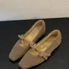 Sapatos Mary Jane femininos elegantes de lã estilo francês com forro de pelúcia, novo modelo outono e inverno 2025, com aumento interno de altura e um design estiloso de bico baixo