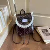 Mochila Casual Simple de Estilo Coreano 2026, con Lazo y Lunares, de Nicho, Mochila Versátil de Alta Gama