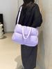 Bolsa Acolchoada de Algodão Xiaohongshu, Bolsa de Penas, Bolsa Tote Casual de Grande Capacidade Feminina 2024, Bolsa de Ombro Feminina para o Dia a Dia, Bolsa de Mão