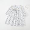 Vestido floral para niña Corea del Sur Primavera y Otoño nueva ropa infantil vestido de princesa para niños falda larga para bebés