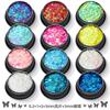 Pegatinas brillantes mixtas lentejuelas láser para uñas Mariposa Color Mágico lentejuelas hexagonales uñas diy maquillaje cuerpo epoxi