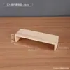 Estante de Almacenamiento de Escritorio Sencillo de Madera Maciza Elevador de Escritorio de Madera Engrosado Estante Organizador de Almacenamiento para Agua Leche Muñecas Libros