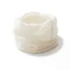 Gorro de Cuello de Cachemira de Color Sólido Cálido Cachemir Nuevo Estilo Unisex Suéter de Punto Protector de Cuello Calentador de Cuello Bufanda Hueca Blanca