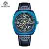 Nuevo Reloj Mecánico Hueco Ochstin/Augusten, Reloj Impermeable de Moda Casual Estilo Deportivo para Hombre