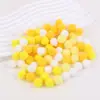 Ponto alta elasticidade pompom bolas de pelúcia coloridas bolas de pelo de poliéster pompons pequenos DIY brinquedos infantis sapatos chapéus acessórios