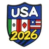 Tênis Esportivos de Futebol para a Copa do Mundo de 2026, Acessórios Crocs, Fivelas de Sapato de Borracha Macia Destacáveis DIY Atacado