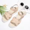 Sandalias de Velcro Cómodas Transfronterizas Europeas y Americanas Estilo Europeo y Americano Casual Comercio Exterior Talla Grande Boca de Pez Nuevo Estilo Verano 20 Venta al por Mayor Talla Grande