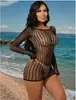 Lingerie Sexy, Roupa de Dormir Sexy, Traje Sedutor, Macacão de Contraste, Estilo em Renda