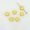 Aleación Aceite Gotas Cuentas de Amor Agujero Pasante Color de Contraste Cuentas de Amor DIY Accesorios para Joyería Hecha a Mano Colgante de Bolsa Material para Pulsera