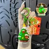 Llavero de Árbol de Navidad Flocado de PVC Colgante Personalizado de Dibujos Animados Navideños Regalo Festivo Hecho a Pedido de Fábrica de Imágenes Venta al por Mayor