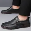Mocasines de Piel Genuina, Zapatos Ligeros para Hombre, Estilo Nuevo, Piel Suave, Zapatos Casuales de Piel Transpirables, Slip-Ons de Suela Suave, Talla 48, Zapatos de Papá de Talla Grande
