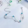 Pulsera Sencilla Estilo Coreano para Mujer Pulsera de Estrella Pentagonal Incrustada de Diamantes Elegante Pulsera de Estrella de Doble Capa Versátil Diseño de Nicho