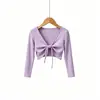 Ropa de baile para niños con forro polar, chaqueta de baile de manga larga con cordones para otoño e invierno, abrigo cálido para ropa de práctica de niñas