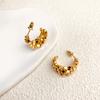 Moda Francesa Estilo Chanel Aretes Distintivos Plateados Multicapa Lujo Ligero Combinable Multicapa con Cuentas Aretes con Pasador de Plata 925