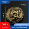 Bronze Cabelo Comprido Mulher Crânio Pano Carteira Fivela Ao Vivo Online Bagagem De Couro Vermelho Fivela Decorativa Pequenas Jóias Atacado