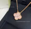 Colar Trevo de Quatro Folhas Versão de Luxo V-Gold com Diamantes, Acabamento de Precisão CNC, Banho de Ouro 18K Espesso, Presente de Trevo da Sorte para Namorada