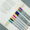 12 Colores Color Gouxian Pluma de Trazo Pluma de Aguja 0.4mm Pluma de Fibra Cabeza de Pluma de Fibra Pluma de Mano Pluma Muy Fina Pluma de Firma