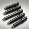 Picos neumáticos especializados para perforación de túneles, picos neumáticos resistentes a impactos con punta y cabeza plana para minería de carbón