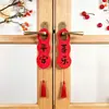 Decoraciones para inauguración de casa, colgantes para manijas de puerta, colgantes de decoración para casa nueva, suministros para ceremonia de mudanza al por mayor