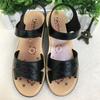 Sapatos Plásticos Femininos Atacado, Chinelos de Solado Macio para Mães de Meia-Idade, Chinelos Femininos de Salto Médio e Solado Espesso, Duráveis e Antiderrapantes
