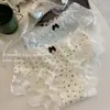 Ropa Interior de Encaje Dulce y Pura para Mujer, Refuerzo de Algodón, Refuerzo Extendido, Amigable con la Piel para Niñas, Bragas Finas Lindas de Verano