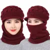 Gorro de Lana de Invierno Engrosado y Forrado de una Sola Pieza Gorro de Mamá Gorro para Mujer de Mediana Edad y Adultos Mayores Cálido de Otoño e Invierno Gorro de Punto Venta al por Mayor