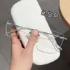 Nuevos armazones para anteojos de titanio sin aro, ultraligeros, de estilo business casual para hombre, del fabricante de Danyang, disponibles para lentes de prescripción