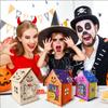 Casa de madera transfronteriza para Acción de Gracias, Halloween, grafiti de otoño, manualidades, casa de madera de calabaza, mesa fantasma, decoración para fiestas, bricolaje