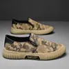 Zapatos de Lona Camuflaje Transfronterizos para Hombre Verano Transpirables Deportivos Casuales Slip-on Zapatos Perezosos Zapatos de Tela Old Beijing Venta al por Mayor