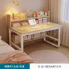 Escritorio Computadora de Escritorio para el Hogar Escritorio de Dormitorio Mesa de Estudio para Estudiantes Escritorio Sencillo para Escribir Escritorio con Estantería Integrada Escritorio Sencillo para Oficina