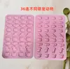 En Stock 36 Formas Consecutivas de Animales Mascotas Lindas Molde de Silicona Molde de Chocolate Molde para Hornear Pasteles Molde para Pegamento