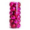 Decorações de árvore de Natal bolas de Natal em barril 24 bolas brilhantes bolas galvanizadas