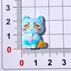 Lindos Gatos de Colores Accesorios de Resina DIY Pinzas para el Cabello, Gomas para el Cabello, Colgantes, Materiales para Accesorios Hechos a Mano al por Mayor