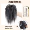 Pinza de pelo de pollo moteado con cabeza de aro, pinza de agarre, clip, simulación de pelo, estilo perezoso, exclusivo para chicas calientes, plumoso, natural, barba larga, pollo con cabeza de aro, peluca de cola de caballo