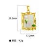 Pingente para Mulheres Estilo Pintura a Óleo Jardim de Monet Pingente Redondo de Flor para Mulheres Moda Elegante Simples Corrente para Clavícula Pingente Atacado