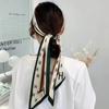 Bufanda de Seda para Mujer Delgada Estrecha Larga Decorativa Corbata de Punta Bolsa Combinable Retro Seda Moda Correa para el Cabello Camisa Bufanda Primavera Verano