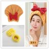 Gorro Secador de Pelo Nuevo de Coral con Lazo Gorro de Baño Absorbente de Agua Secado Rápido Moda para Mujer Pañuelo para la Cabeza para Baño y Lavado de Cabello