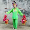 Danza Yangko Retorcida con Accesorios de Cesta de Flores, Cesta de Flores de Mano para el Regreso a Casa, Palo Plano Rojo para Actuaciones Festivas