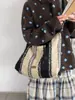 Bolso Nuevo Estilo Invierno con Cordón, Se Puede Llevar al Hombro o Cruzado, Gran Capacidad, Bolso Estilo Ins Coreano para Mujer