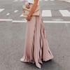 Comercio Exterior Europeo y Americano Ropa de Mujer Aliexpress Sitio Independiente 2026 Primavera/Verano Nueva Falda Acampanada Plisada de Color Sólido para Mujer