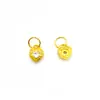 Plata S925 Chapada en Oro Accesorios DIY Mango Olla Ventilador Plátano Mano de Buda Corazón Oso de Dibujos Animados Colgante Pequeño Pulsera Mango
