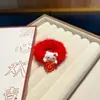 Nuevos Lazos Rojos Lindos de Año Nuevo para Niñas, Suaves con el Cabello, Adecuados para Bebés, Estilo Princesa, Lindos Accesorios para el Cabello Dulces de Peluche