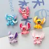Accesorios de Resina Brillantes de Dibujos Animados Stitch Material para Manualidades Pegamento Cremoso Funda de Teléfono Móvil Llavero Pasador Joyería Venta al por Mayor