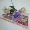 Rosa Perla Comercio Transfronterizo Flor Artificial Rosa de un Solo Tallo Decoración del Hogar Flor Falsa Flor de Seda Ramo de Mano