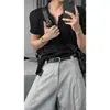 Nova camiseta casual masculina de verão, simples, gola V, confortável, manga curta, moda masculina, versátil para o dia a dia.