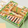 Mu Zhile Educação Infantil Sabedoria Diversão Contas Magnéticas Puzzle Ensinando Brinquedos Exercício Movimentos Finos Cor Cognição Madeira